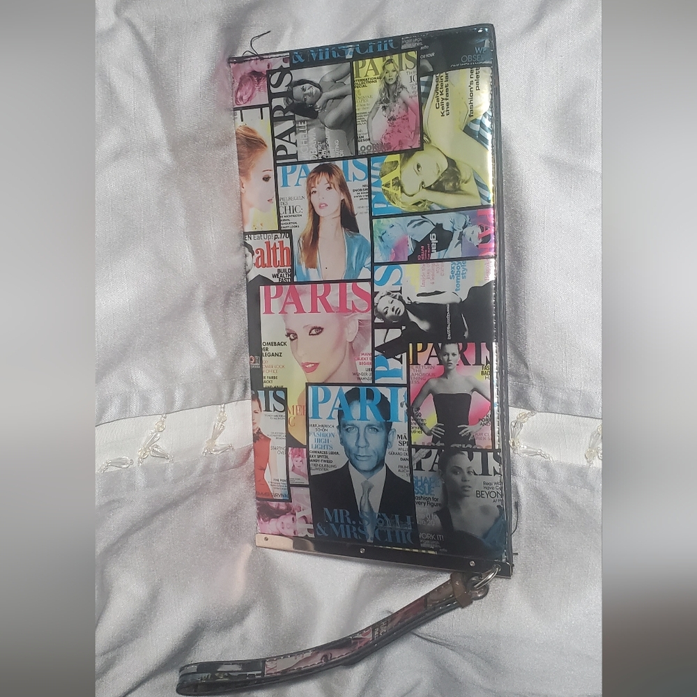 Y2K Clutch Trendy Retro Purse" or "Paris Magazine Clutch" 